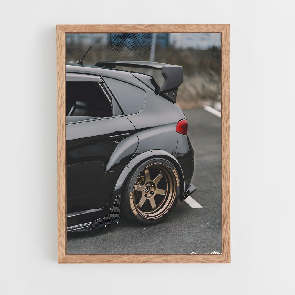 Poster superbe Wrx sti hatchback – affiche Subaru (vue 4)